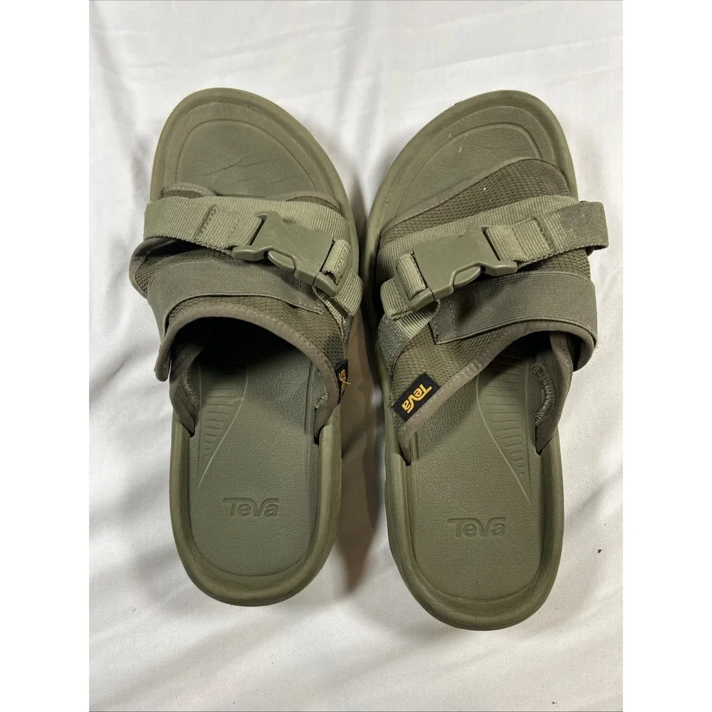 Teva Hurricane Verge Slide Men's Olive Sandals US 8 UK 7 No Box Used